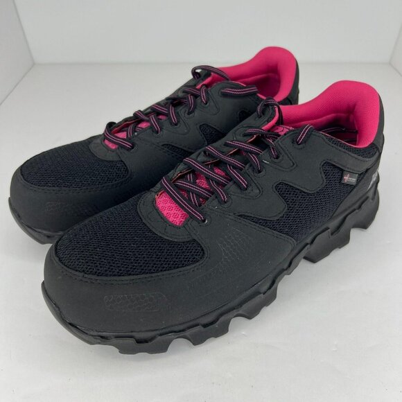 Timberland Pro Womens 92669 Powertrain Alloy Toe Lace Up Size 10M Work Shoes - Picture 1 of 11